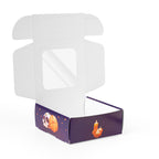 20 Cajas Para Pan de Muerto Con Ventana de Acetato y Diseño de Cempasúchil