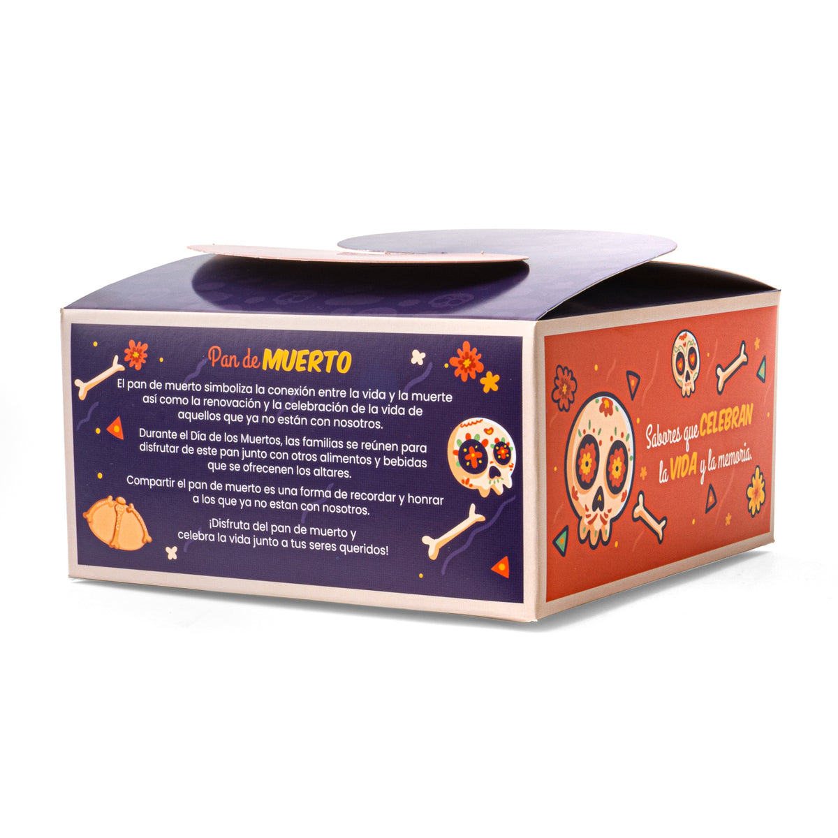 25 Cajas Para Pan De Muerto 15X15X7.5 Cm