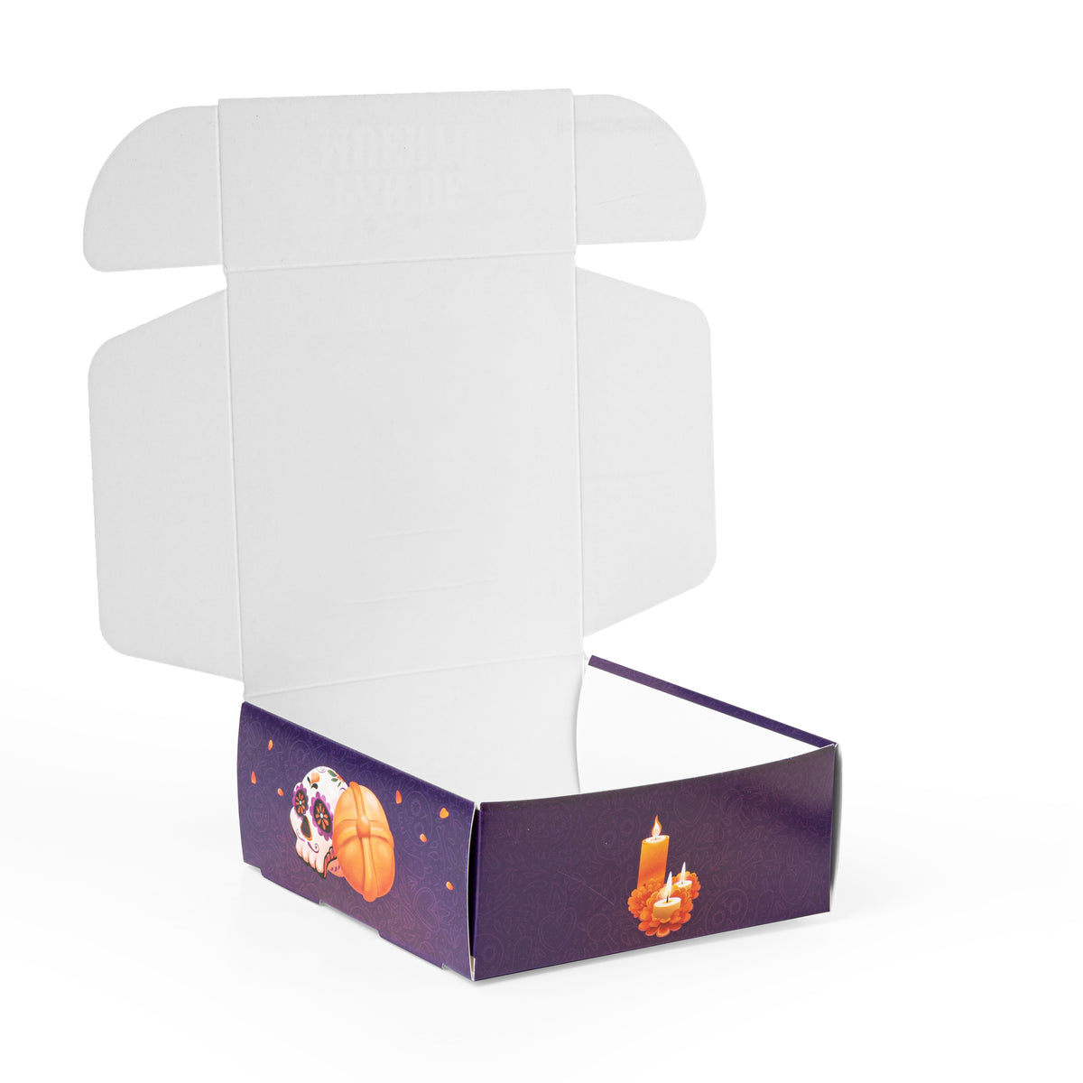 30 Cajas  Para Pan De Muerto Diseño Especial Cempasúchil