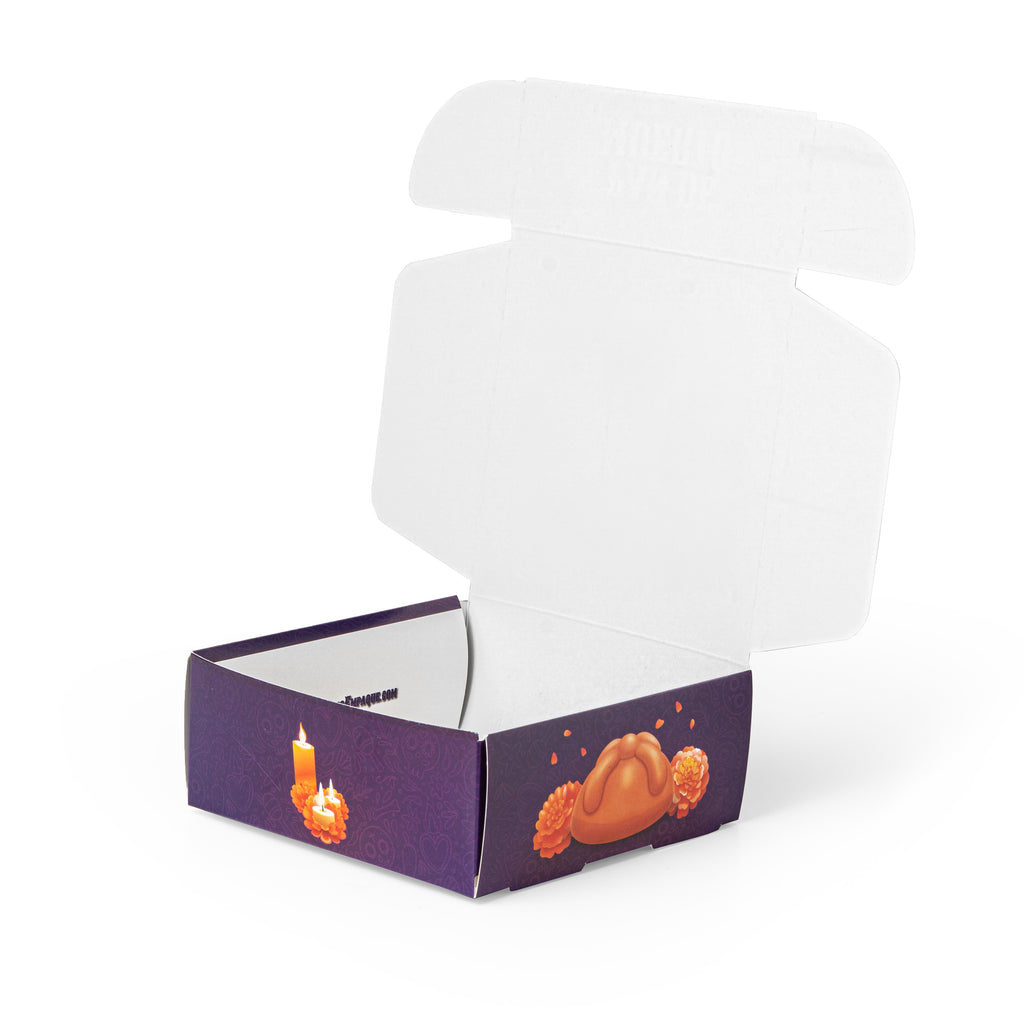 30 Cajas  Para Pan De Muerto Diseño Especial Cempasúchil