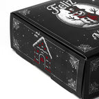 20 Cajas 15X15X6Cm Para Pan de Muertos Temática Navideña Obscura