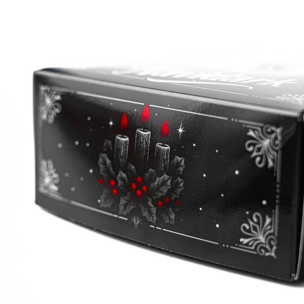 20 Cajas 15X15X6Cm Para Pan de Muertos Temática Navideña Obscura