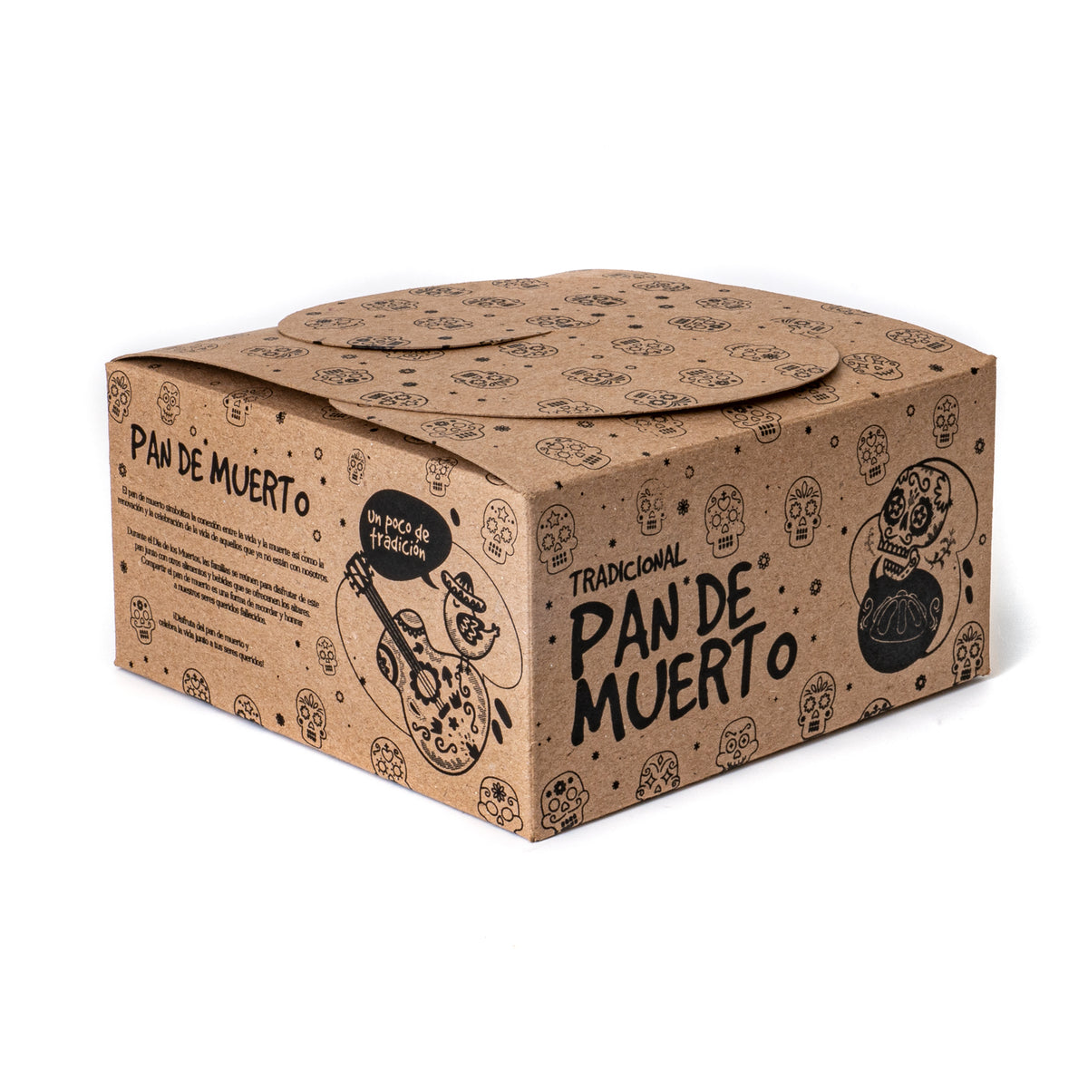 25 Cajas Para Pan De Muerto 15X15X7.5 Cm